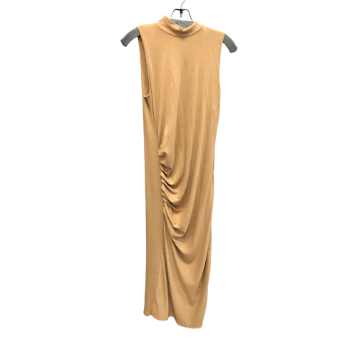 Dress Casual Maxi By Elan In Tan, Size: M