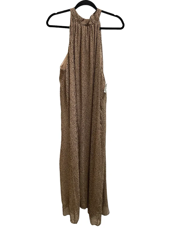 Dress Casual Maxi By Pink Lily In Brown, Size: Xl