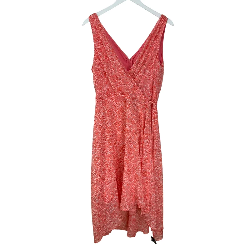 Dress Casual Midi By Dkny In Orange, Size: 10