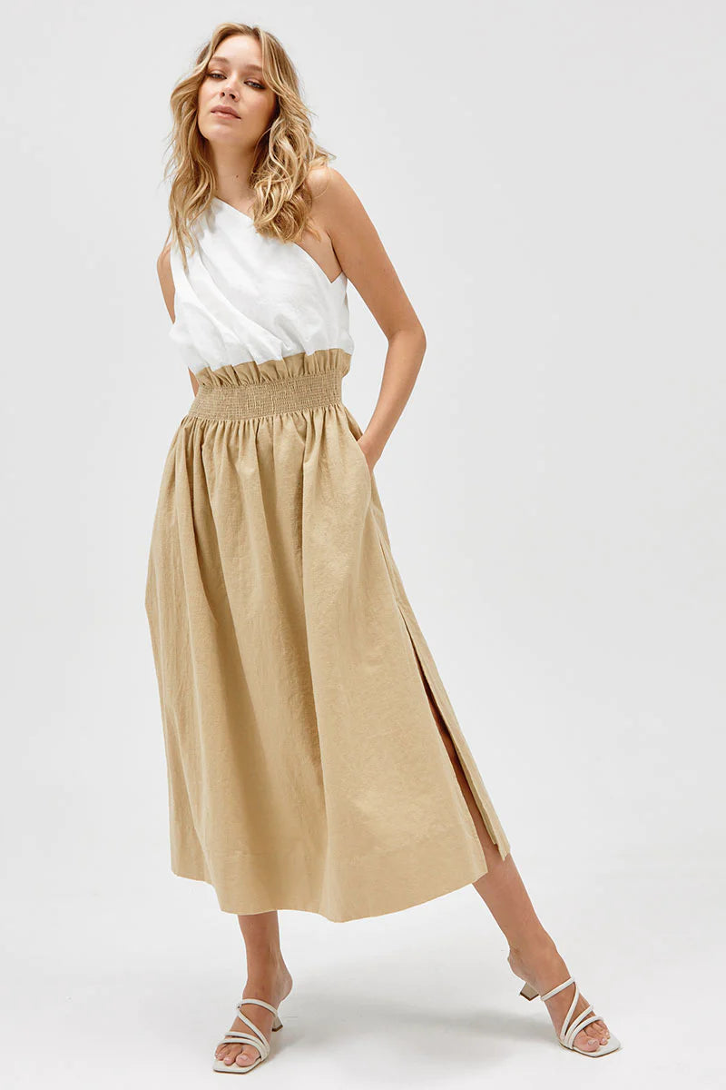 Reserve Midi Dress - Latte