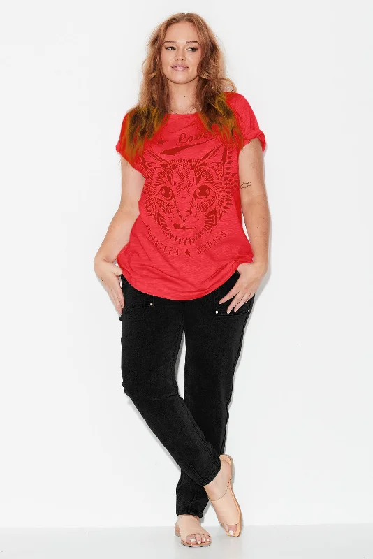 Cat Tee - Red