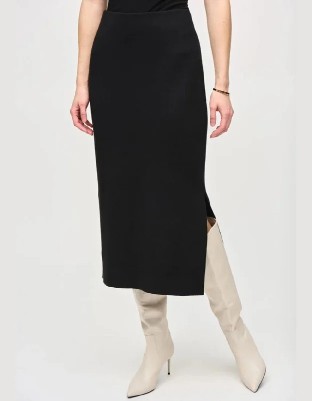 Joseph Ribkoff Midi Skirt BLACK