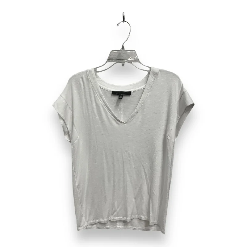 Top Short Sleeve Basic By White House Black Market In White, Size: S