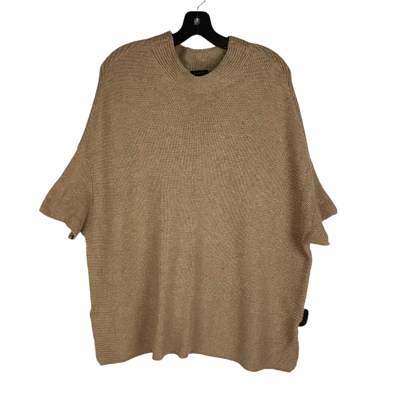 Top Short Sleeve By Talbots In Tan, Size: S