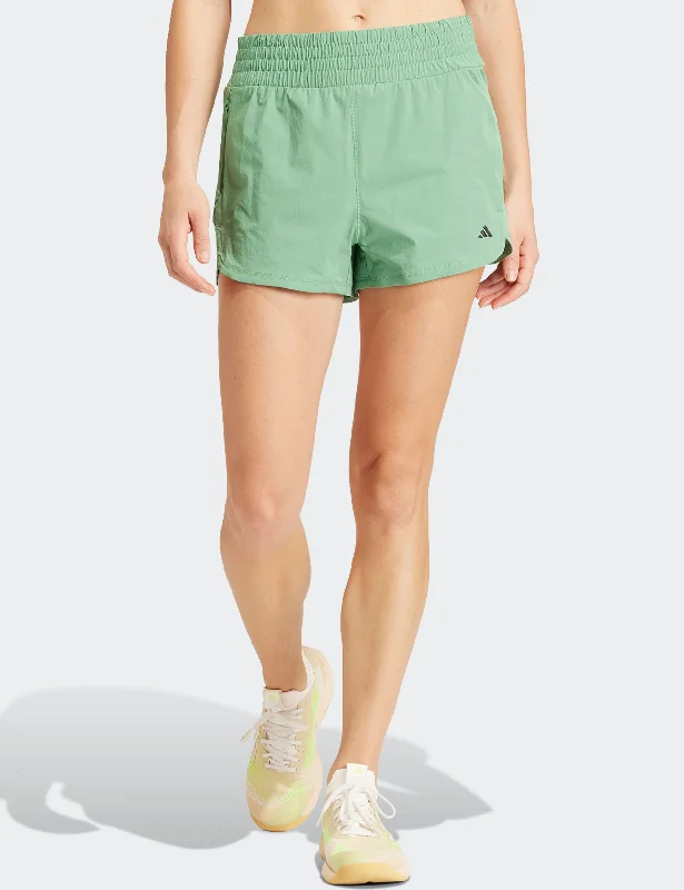 Pacer Stretch-Woven Zipper Pocket Lux Shorts - Preloved Green