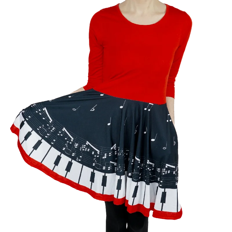 Piano Keys Kids Twirl Dress