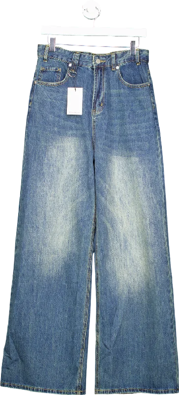 Beaumont Blue Wide-leg Jeans No Size