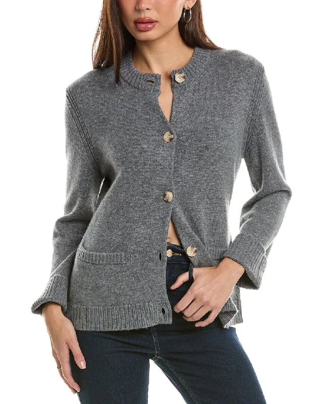 Hannah Rose Wool & Cashmere-Blend Cardigan