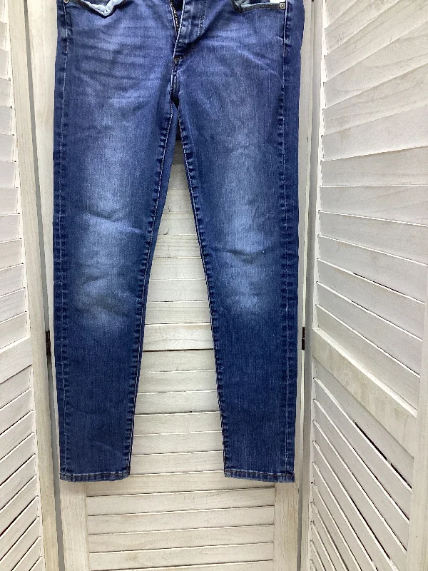 Jeans Skinny By Banana Republic In Blue Denim, Size: 6