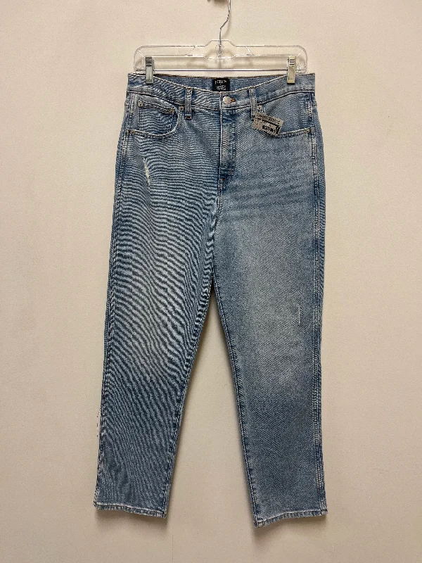 Jeans Straight By J. Crew In Blue Denim, Size: 6