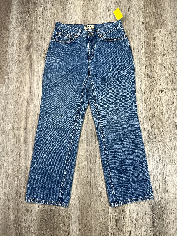 Jeans Straight By L.l. Bean In Blue Denim, Size: 6p