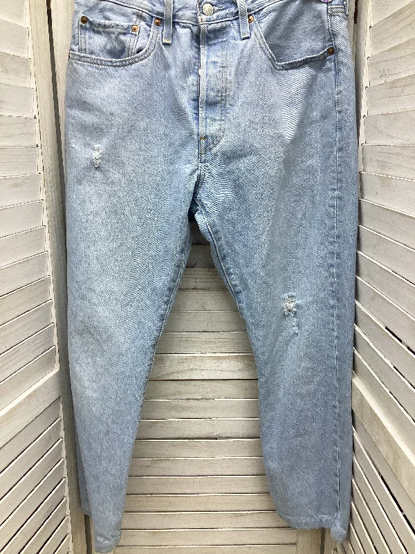 Jeans Straight By Levis In Blue Denim, Size: 8