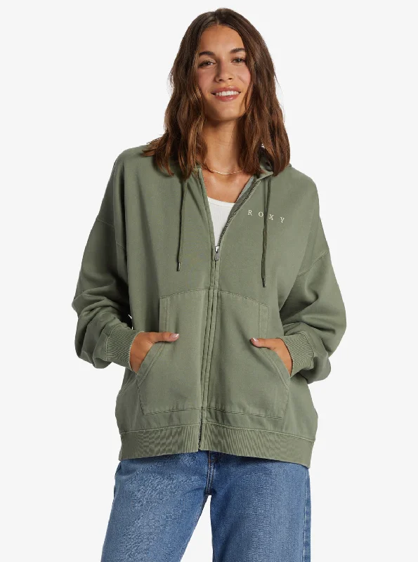 Lineup Oversized Zip Hoodie - Agave Green