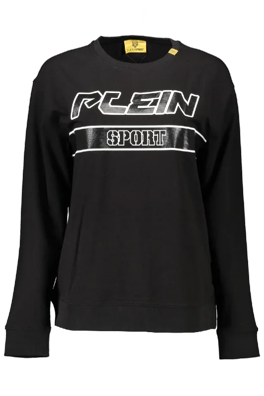 Plein Sport Sleek Long-Sleeve Sweatshirt with Logo Women's Detail