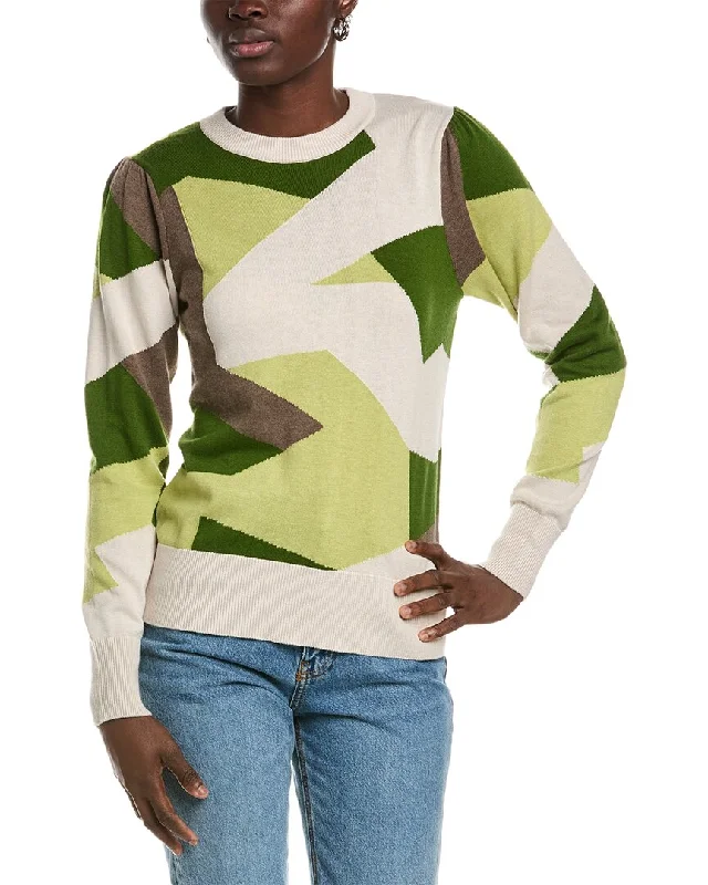 WISPR Camo Silk-Blend Sweater