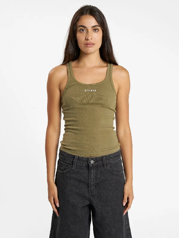 Minimal Thrills Scoop Tank - Aloe