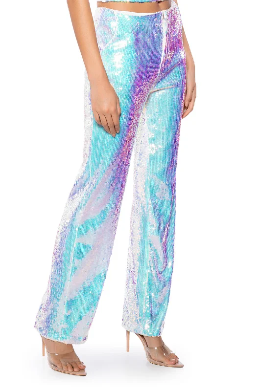 IRRESISTABLE GIRL SEQUIN WIDE LEG PANT